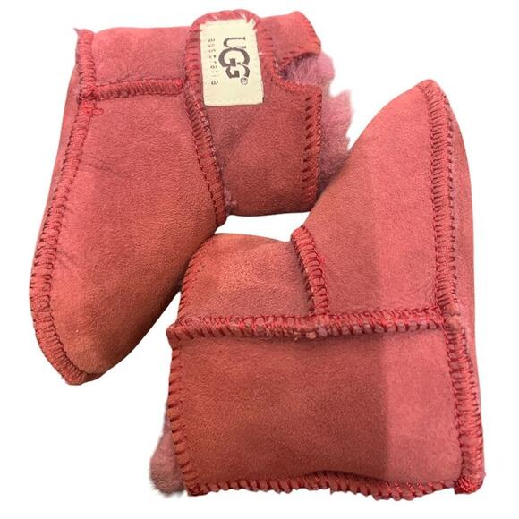 Ugg Baby Ugg Boots‎ Velcro Premium Double Face sheepskin Leather - Picture 1 of 4